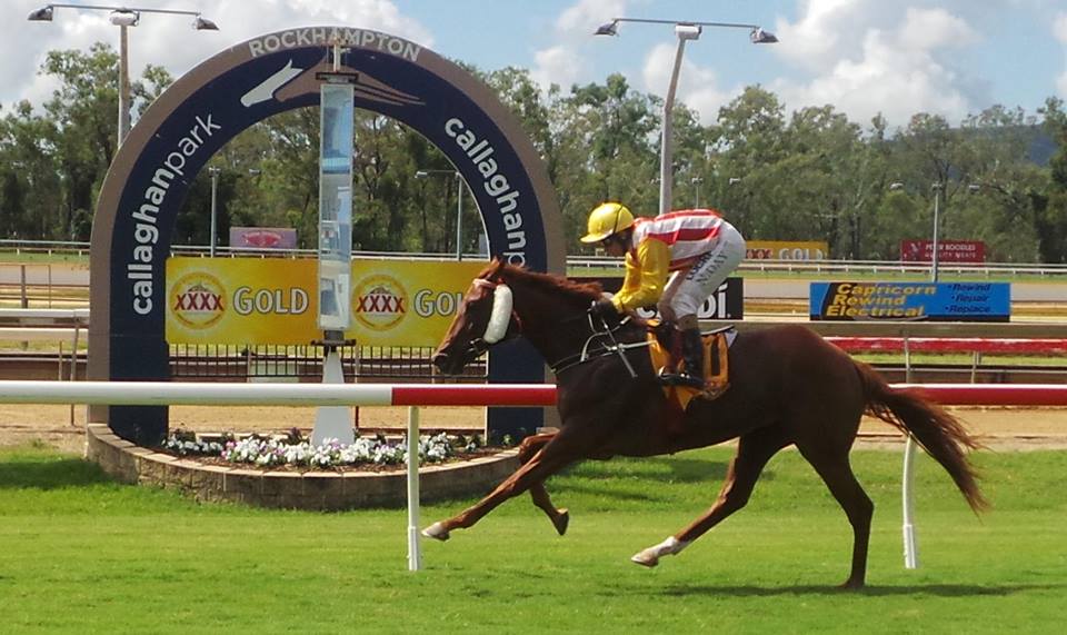 SECURITY BELLERunaway hat-trick at Rockhampton on Friday