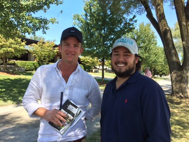 BLUE SKIESJulian Blaxland and Julian Fung at Keeneland